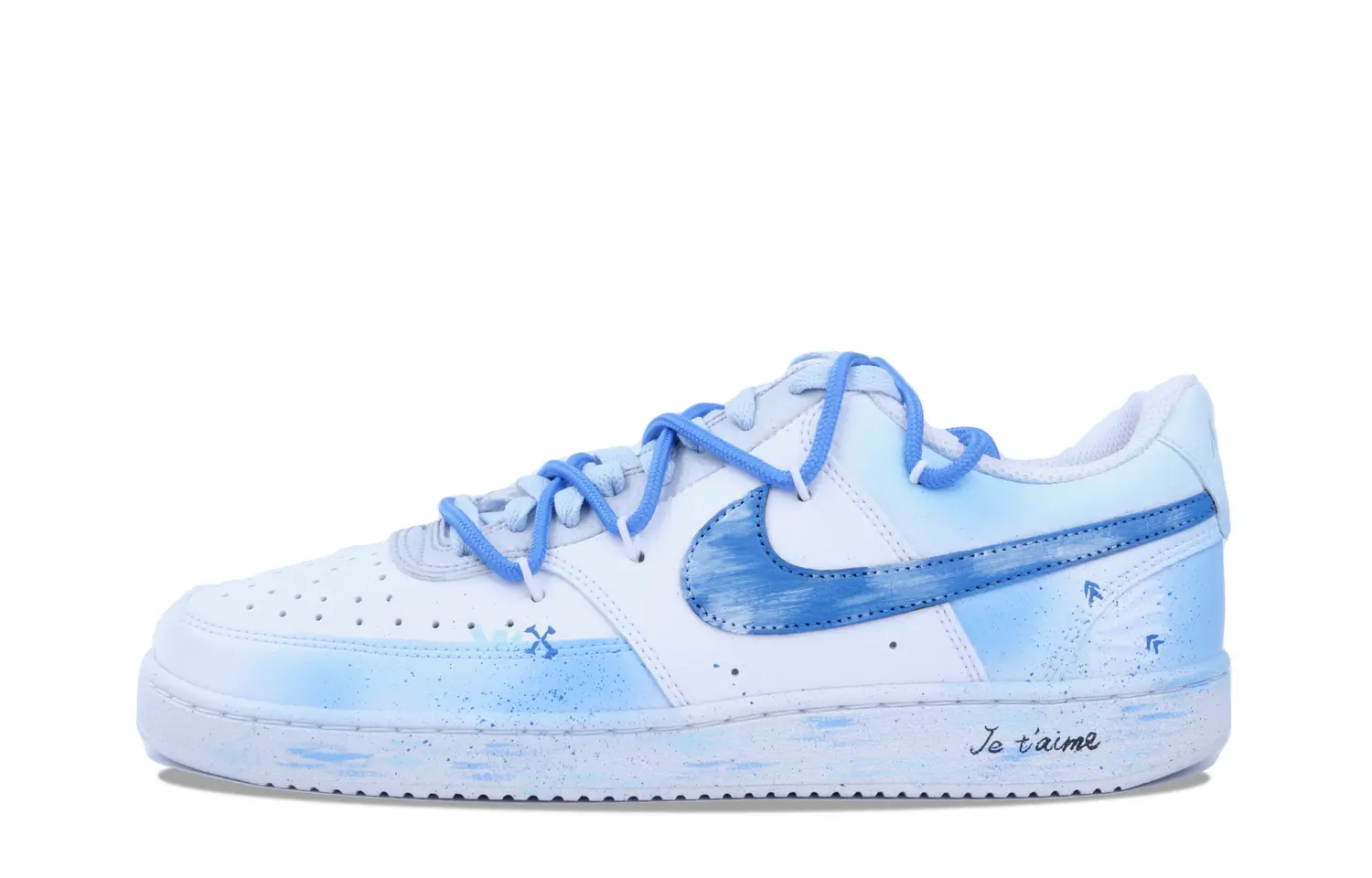 Кроссовки для скейтборда Court Vision 1 мужские с низким верхом, белый/синий Nike
Кроссовки для скейтборда Court Vision 1 мужские с низким верхом, белый/синий Nike