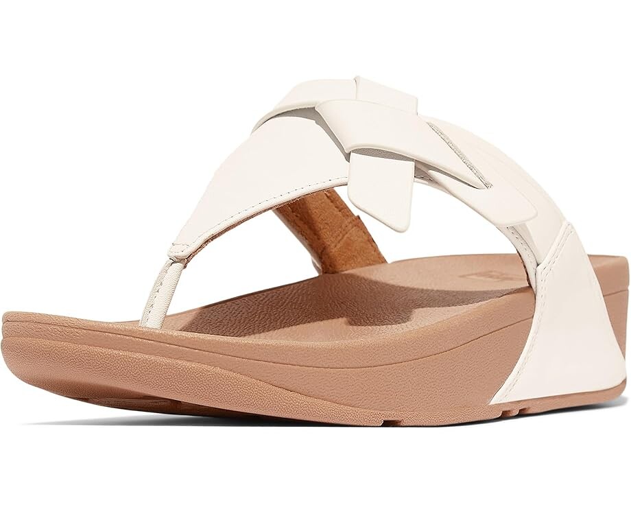 Сандалии FitFlop Lulu Folded-Knot Leather Toe-Post Sandals, цвет Urban White
Сандалии FitFlop Lulu Folded-Knot Leather Toe-Post Sandals, цвет Urban White