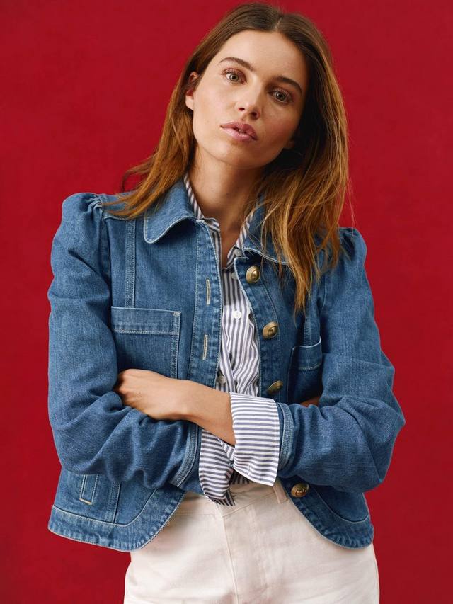 Джинсовая куртка с пуговицами Mint Velvet, Indigo Blue
Джинсовая куртка с пуговицами Mint Velvet, Indigo Blue