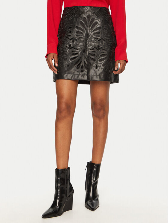 Юбка из искусственной кожи приталенного кроя Vero Moda, черный 
Юбка из искусственной кожи приталенного кроя Vero Moda, черный