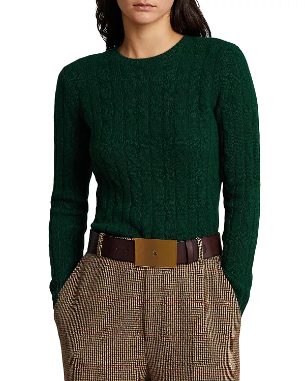 Кашемировый свитер крупной вязки Ralph Lauren, зеленый
Кашемировый свитер крупной вязки Ralph Lauren, зеленый