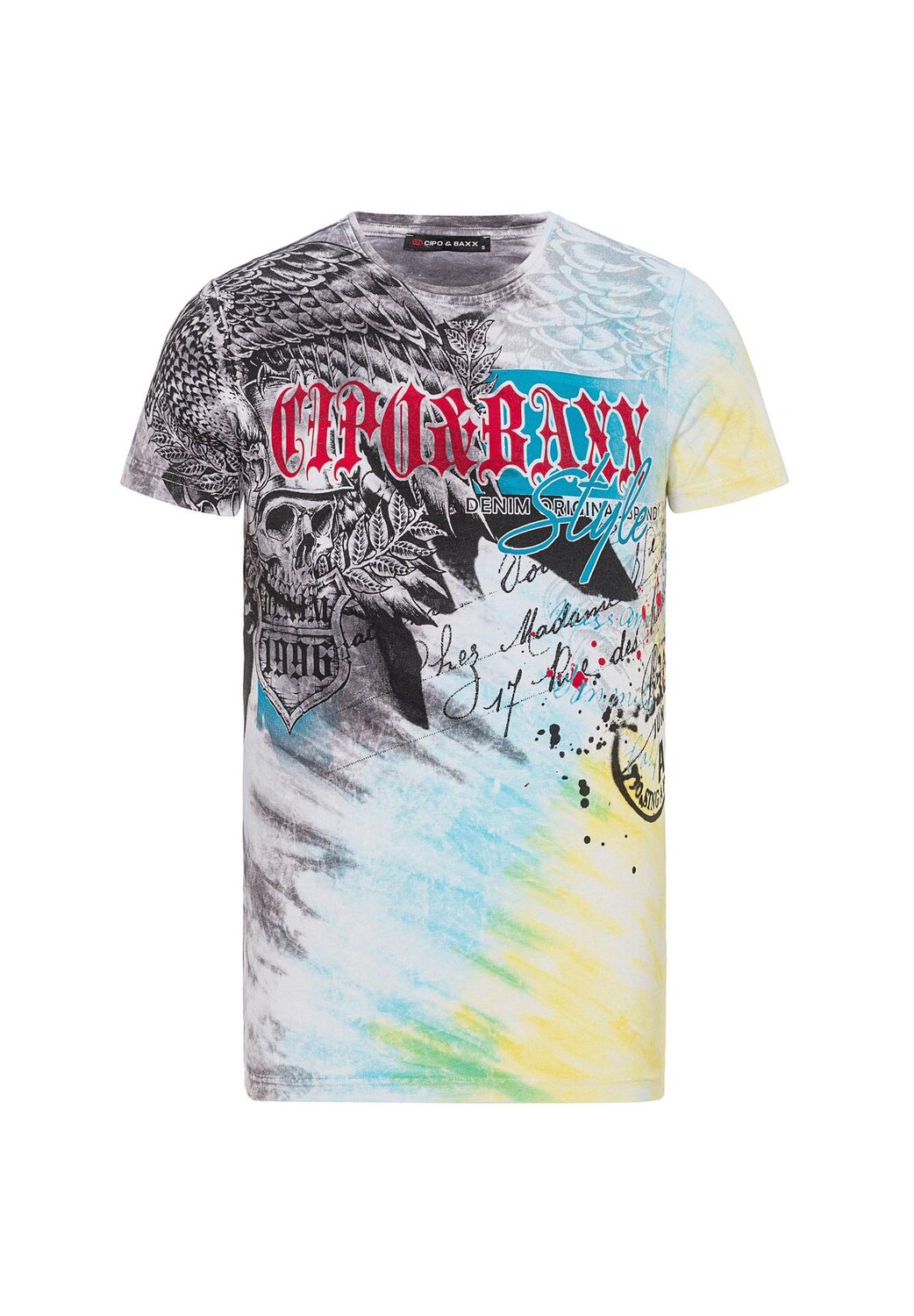 Футболка с крупным принтом спереди CIPO & BAXX, желтый
Футболка с крупным принтом спереди CIPO & BAXX, желтый