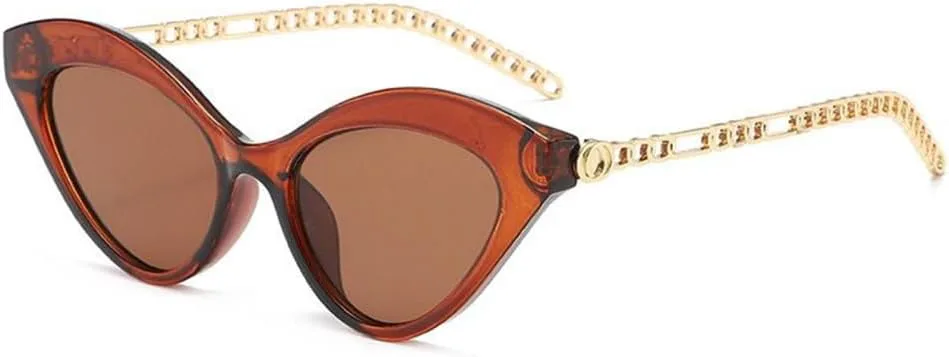 Винтажные солнцезащитные очки «кошачий глаз» для женщин, модные солнцезащитные очки из металла овальной формы для активного отдыха на природе TYUVIVO, Brown
Винтажные солнцезащитные очки «кошачий глаз» для женщин, модные солнцезащитные очки из металла овальной формы для активного отдыха на природе TYUVIVO, Brown