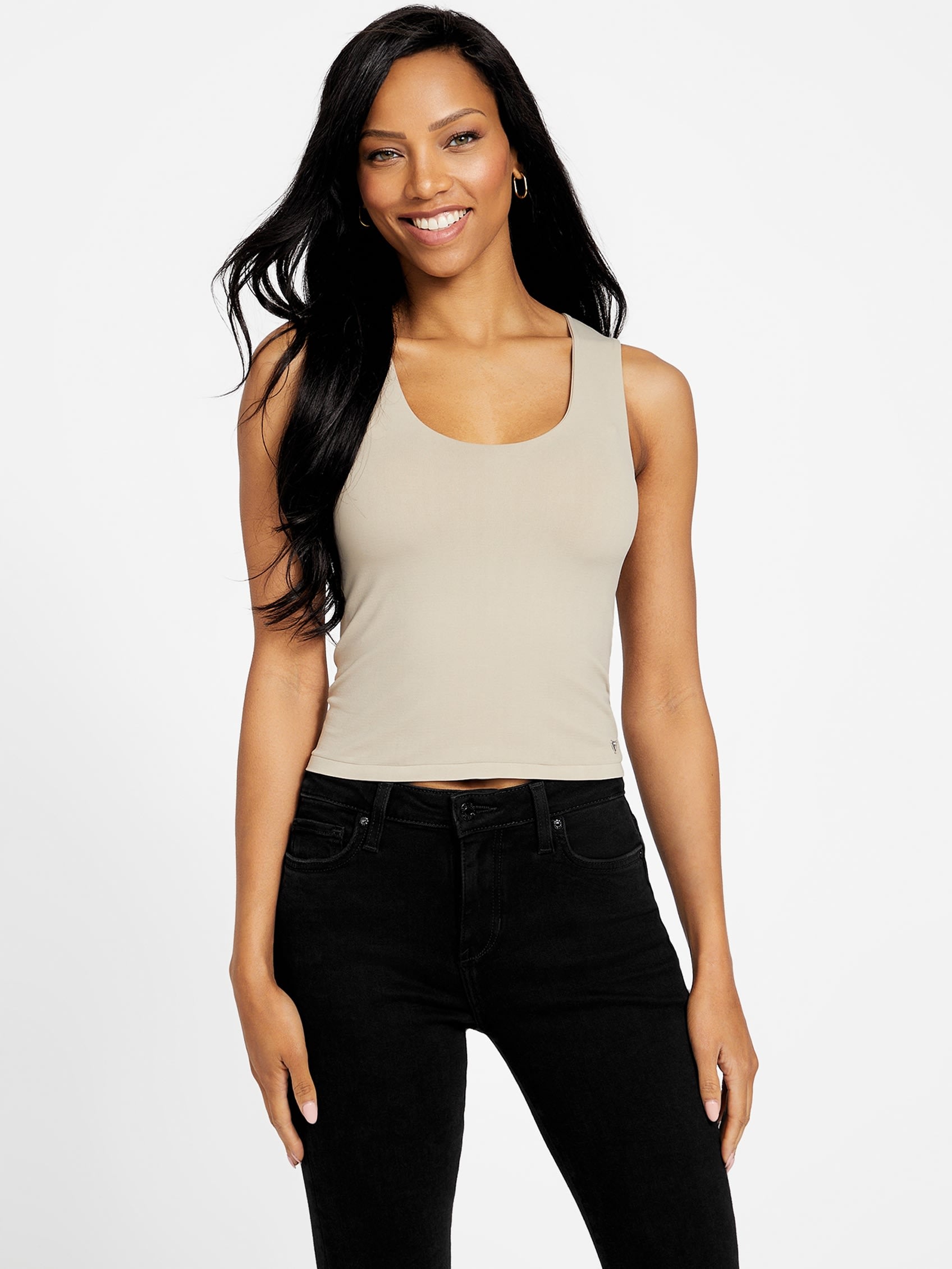 Майка женская Guess Factory, цвет velvet taupe
Майка женская Guess Factory, цвет velvet taupe