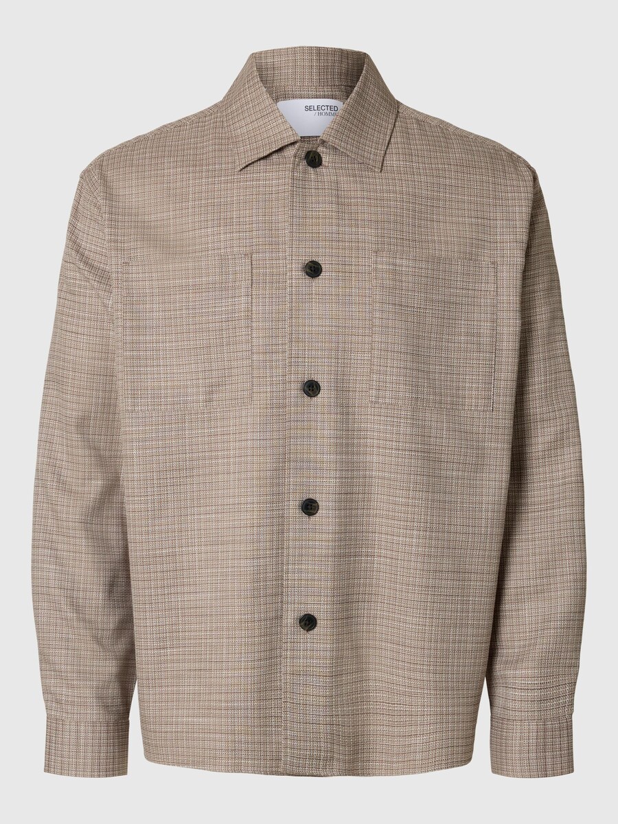 Рубашка на пуговицах Comfort fit SELECTED, бежевый
Рубашка на пуговицах Comfort fit SELECTED, бежевый