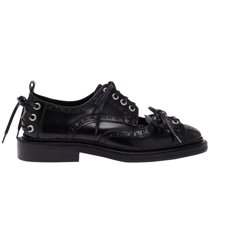 Кроссовки Simone Rocha Multi-Lace Cutout Brogue 'Black', черный 
Кроссовки Simone Rocha Multi-Lace Cutout Brogue 'Black', черный