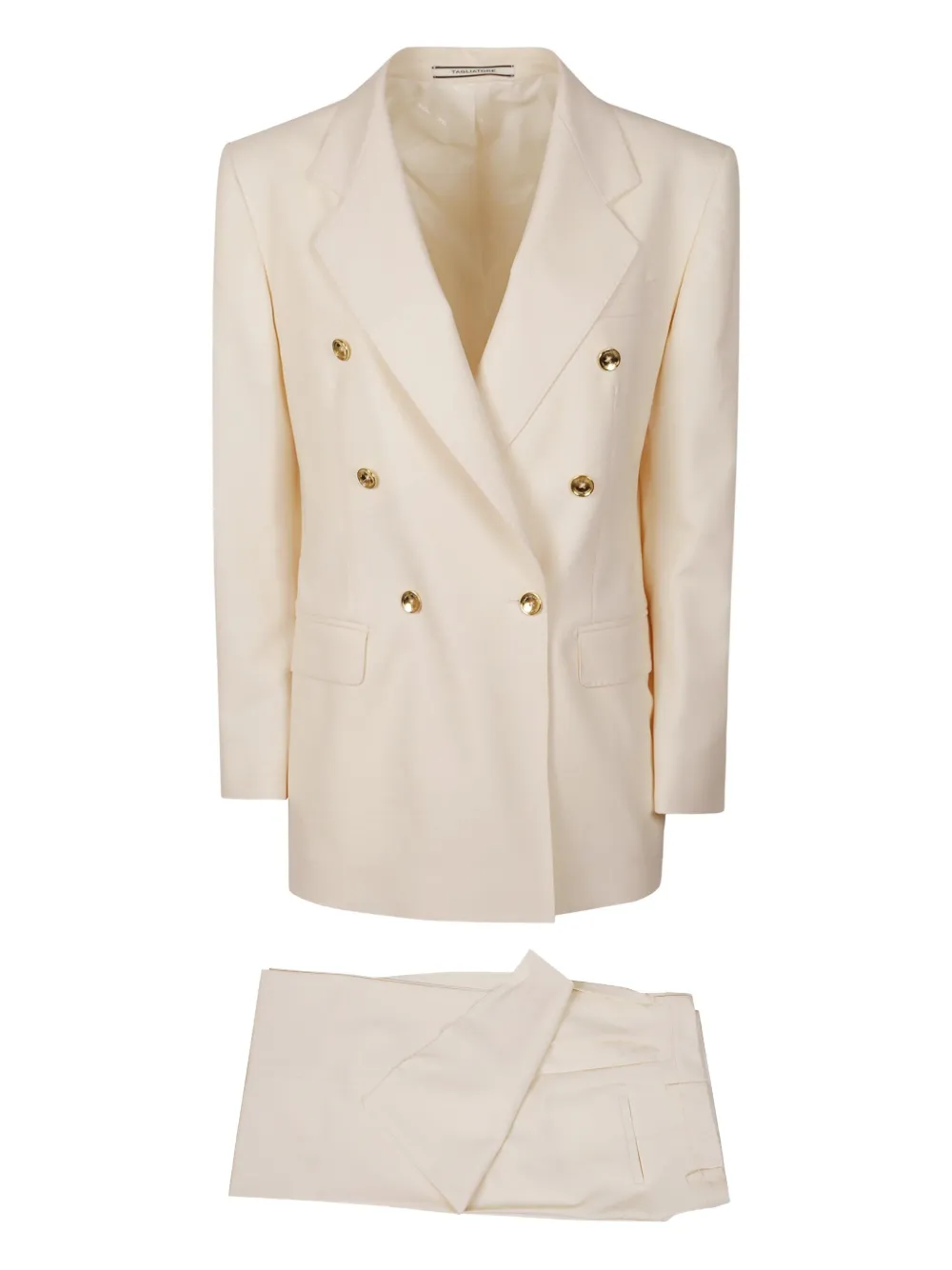 Двубортный костюм на пуговицах Tagliatore, бежевый
Двубортный костюм на пуговицах Tagliatore, бежевый