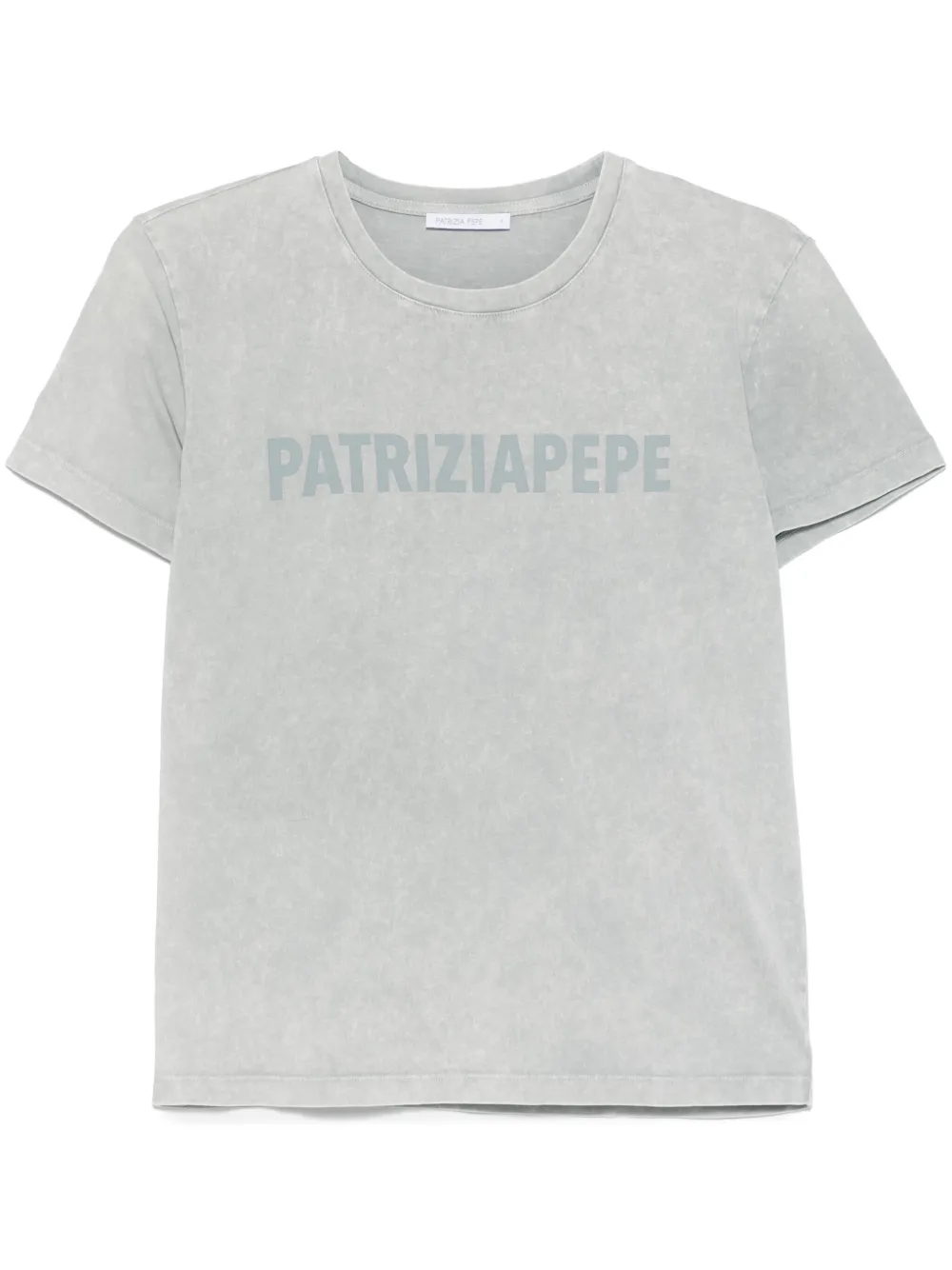 Футболка с логотипом Patrizia Pepe, серый 
Футболка с логотипом Patrizia Pepe, серый