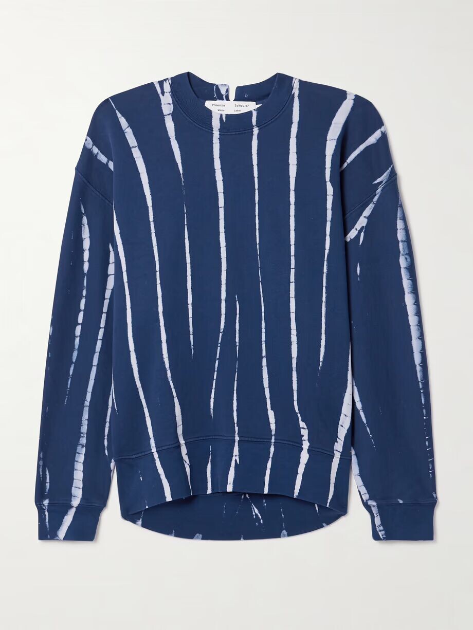 Толстовка Blake из хлопкового джерси с принтом тай-дай Proenza Schouler White Label, синий
Толстовка Blake из хлопкового джерси с принтом тай-дай Proenza Schouler White Label, синий