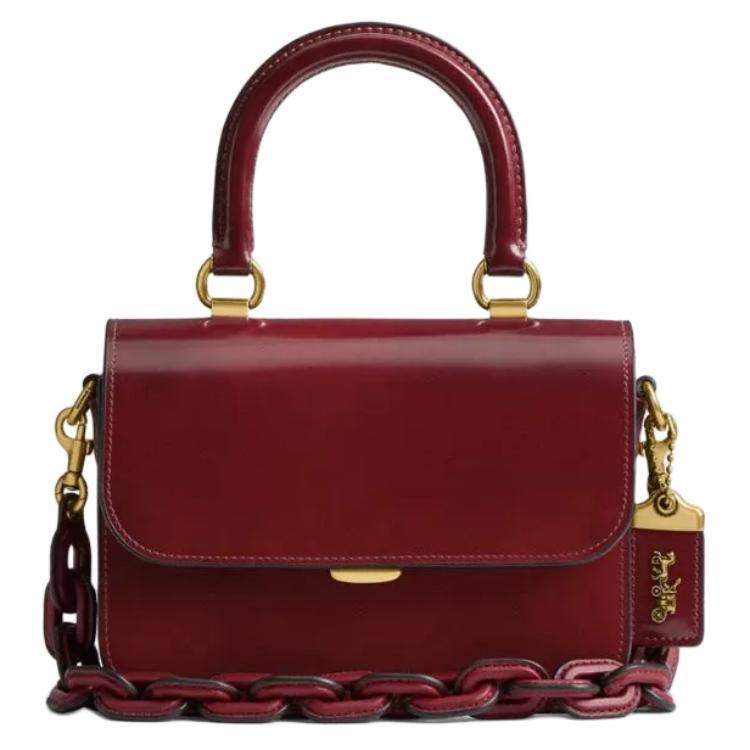 COACH Кожаная сумка кроссбоди через плечо для женщин маленькая тёмно-красная с драгоценным камнем
COACH Кожаная сумка кроссбоди через плечо для женщин маленькая тёмно-красная с драгоценным камнем