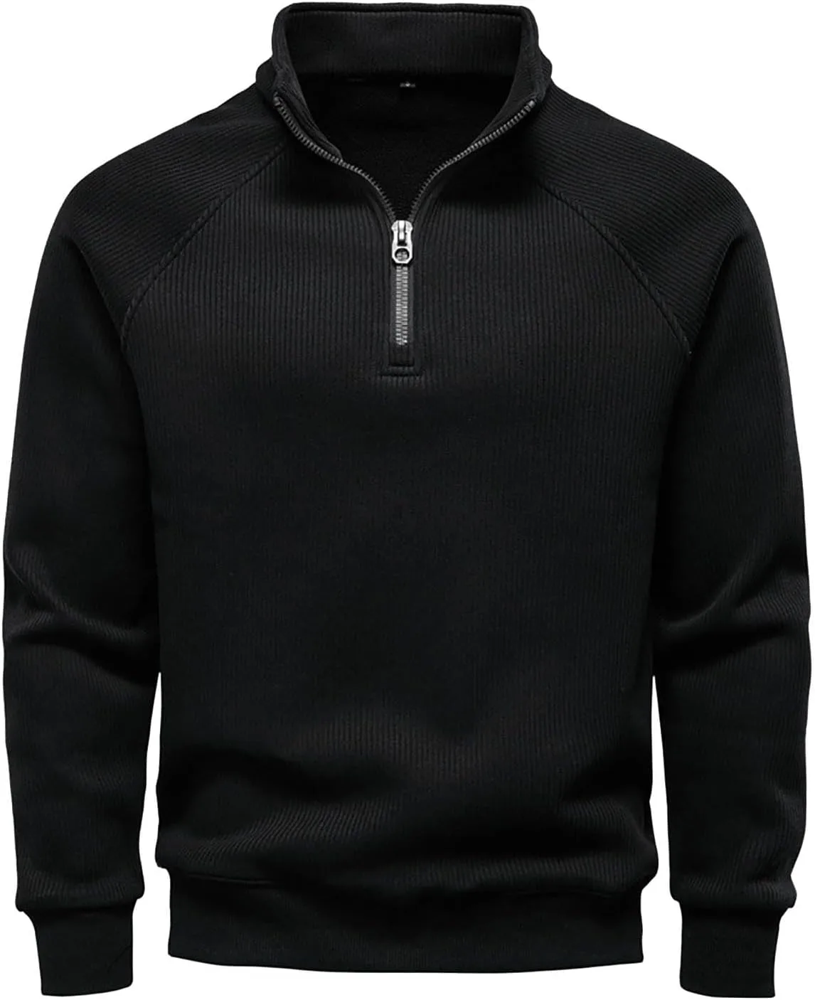 Мужская толстовка с четвертью молнии, воротник стойка, длинный рукав
Мужская толстовка с четвертью молнии, воротник стойка, длинный рукав