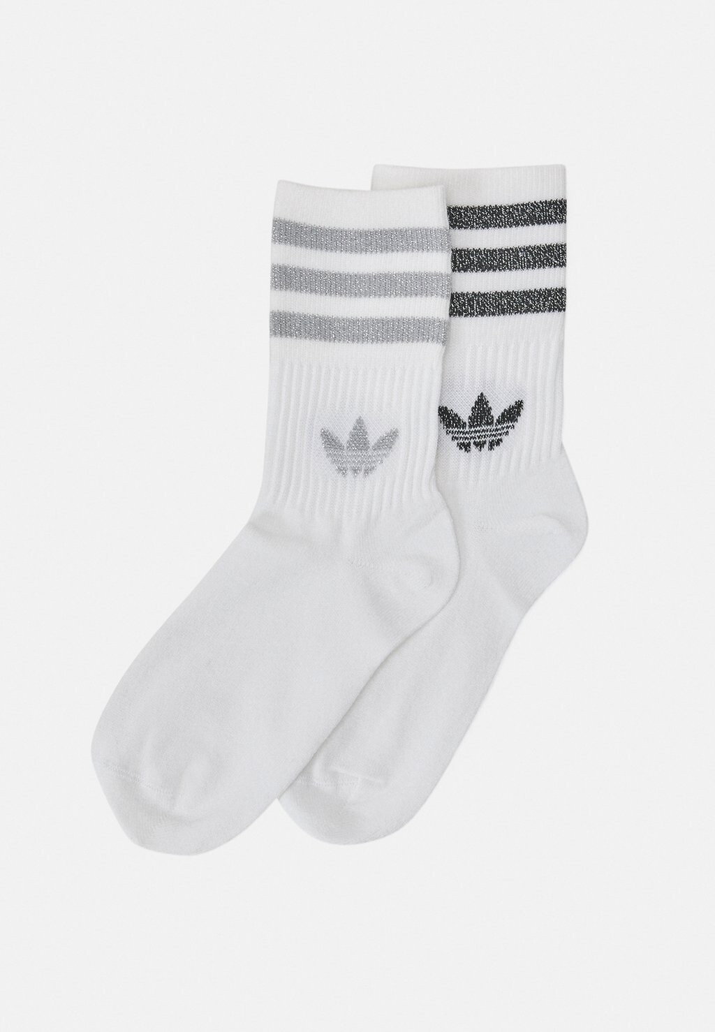 Носки MID CUT UNISEX 2 PACK adidas Originals, цвет white/grey/black 
Носки MID CUT UNISEX 2 PACK adidas Originals, цвет white/grey/black