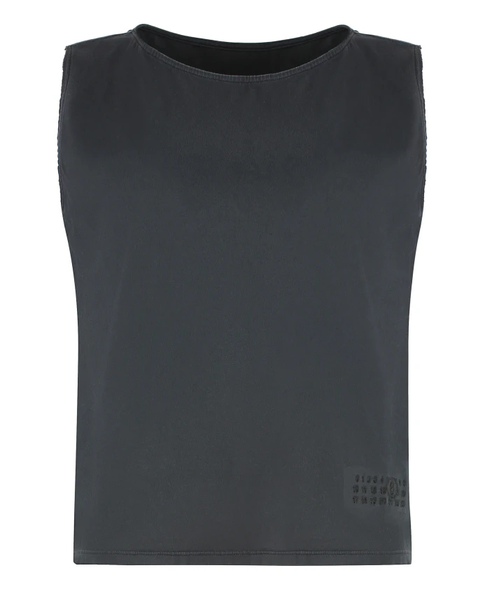 Хлопковая майка Mm6 Maison Margiela, черный
Хлопковая майка Mm6 Maison Margiela, черный