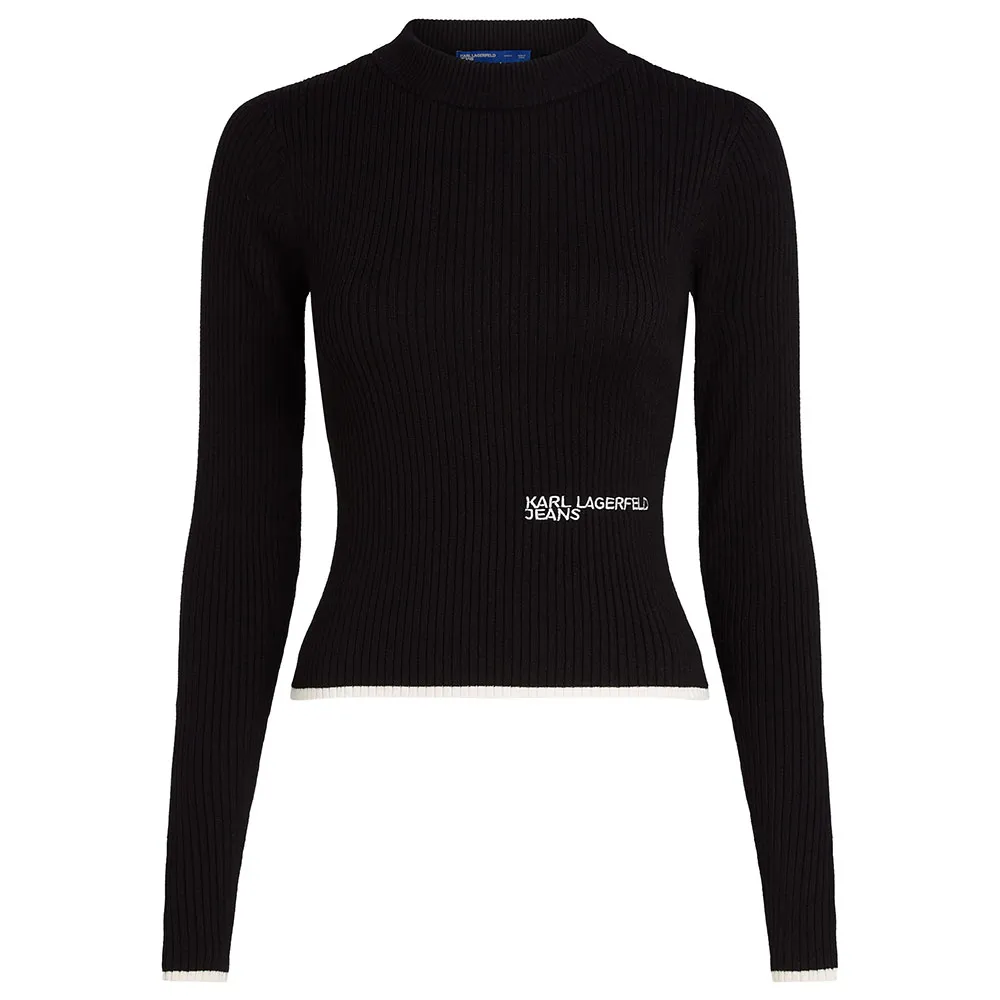 Свитер Karl Lagerfeld Mock high neck, черный
Свитер Karl Lagerfeld Mock high neck, черный