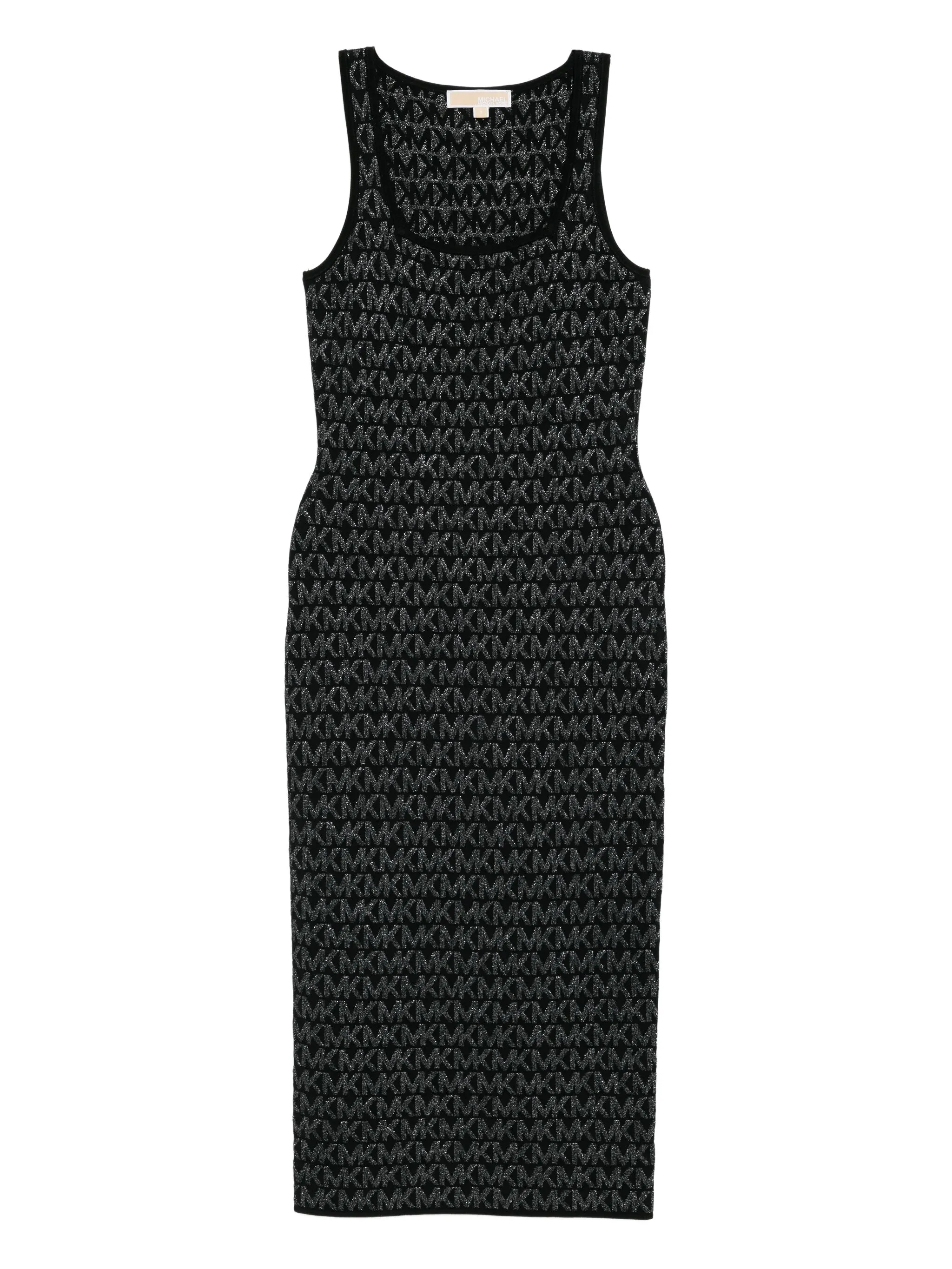 Жаккардовое платье миди с логотипом Michael Kors, черный
Жаккардовое платье миди с логотипом Michael Kors, черный