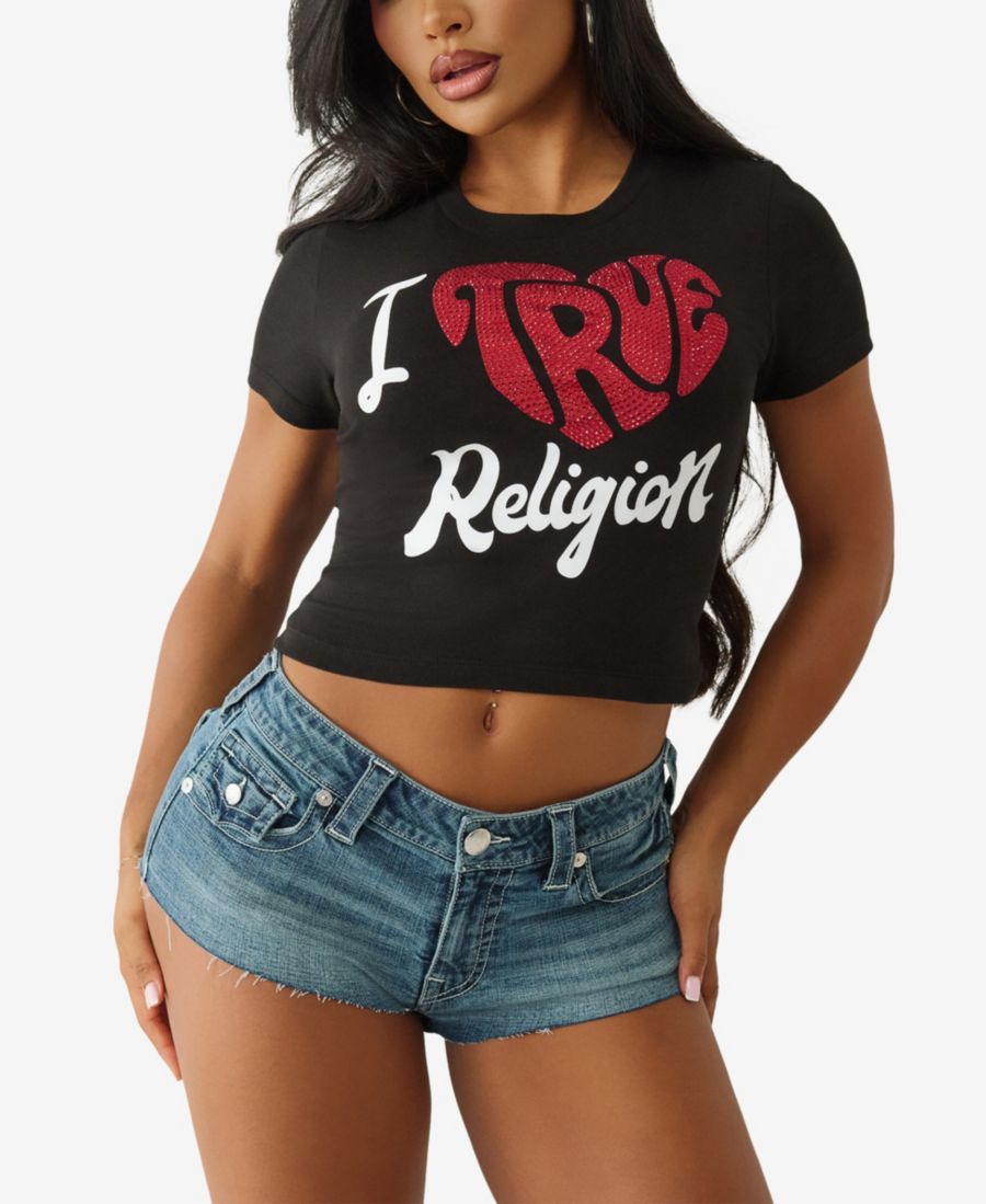Женская футболка с круглым вырезом "I Love True Religion" True Religion, Jet Black
Женская футболка с круглым вырезом "I Love True Religion" True Religion, Jet Black