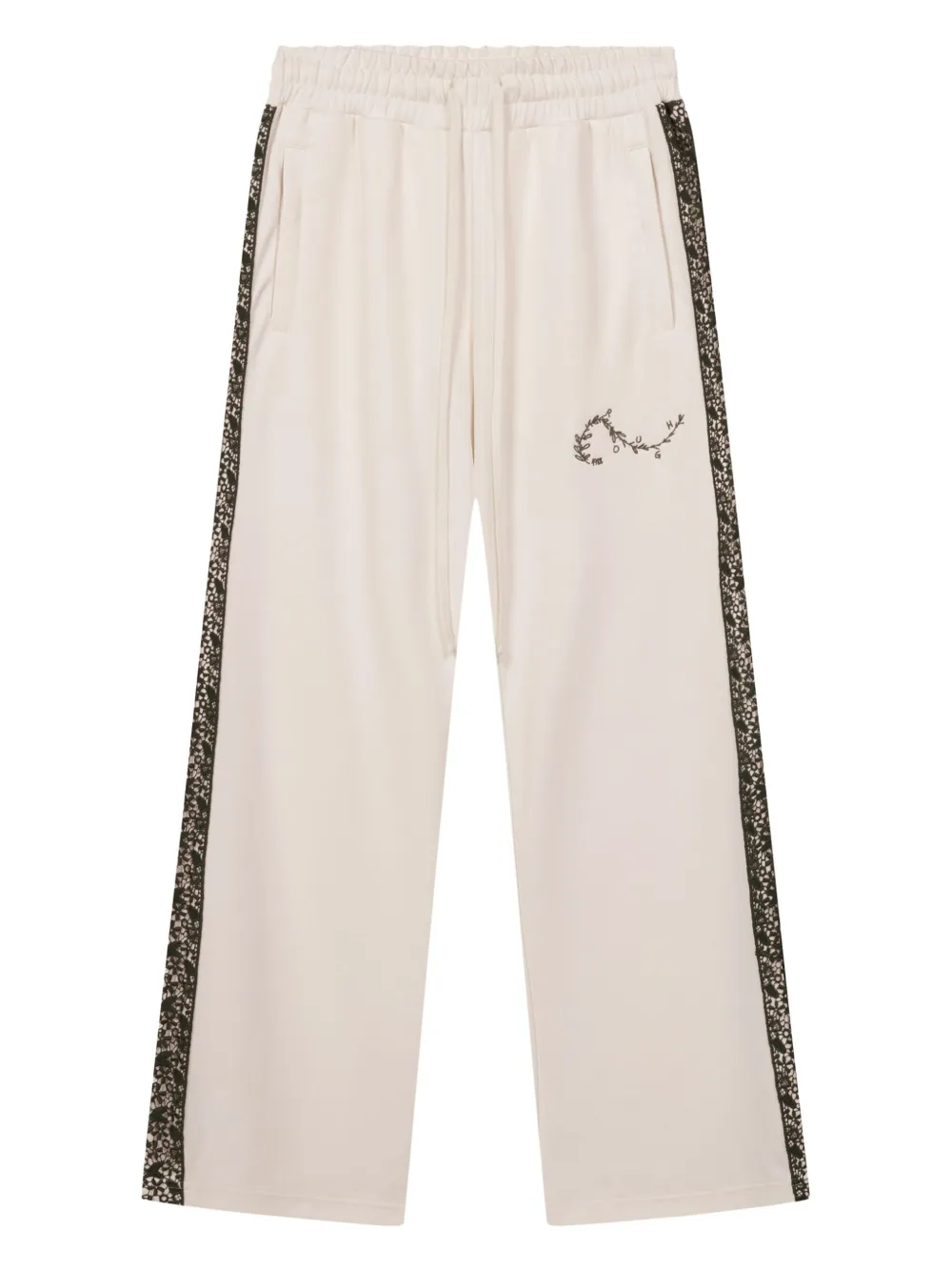 Спортивные брюки с лампасами и кружевными вставками ROUGH., белый
Спортивные брюки с лампасами и кружевными вставками ROUGH., белый