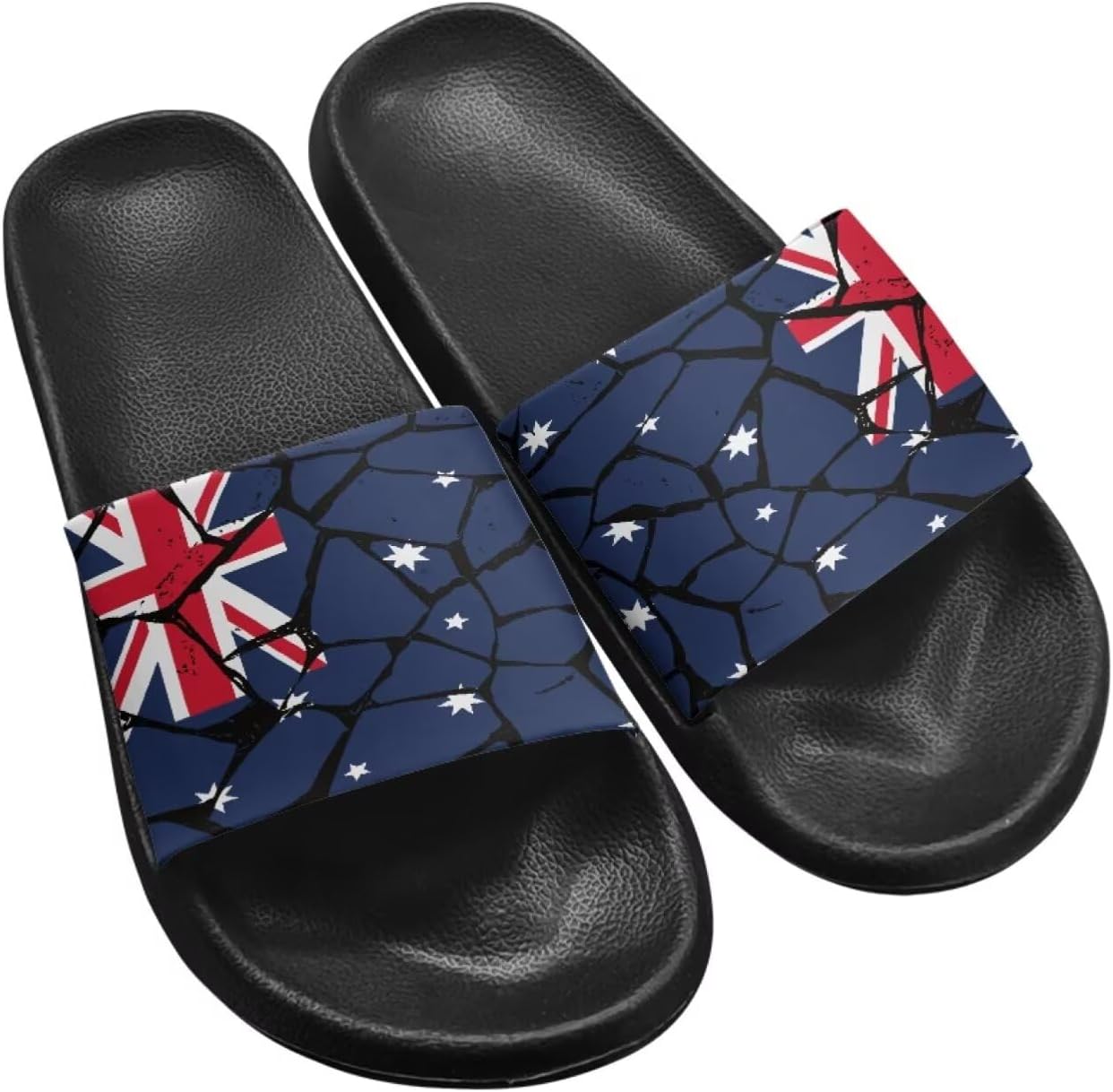 Женские шлепанцы Jeiento с американским флагом, праздничная обувь, нескользящие спортивные сандалии для ванной, пляжа и душа, Australian Flag Pattern
Женские шлепанцы Jeiento с американским флагом, праздничная обувь, нескользящие спортивные сандалии для ванной, пляжа и душа, Australian Flag Pattern