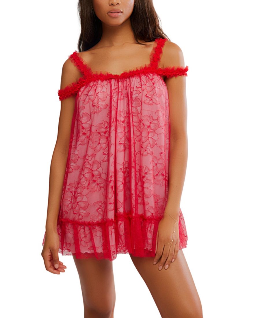 Женское мини-платье-комбинация Heartbreaker Free People, Luxe Red Combo
Женское мини-платье-комбинация Heartbreaker Free People, Luxe Red Combo