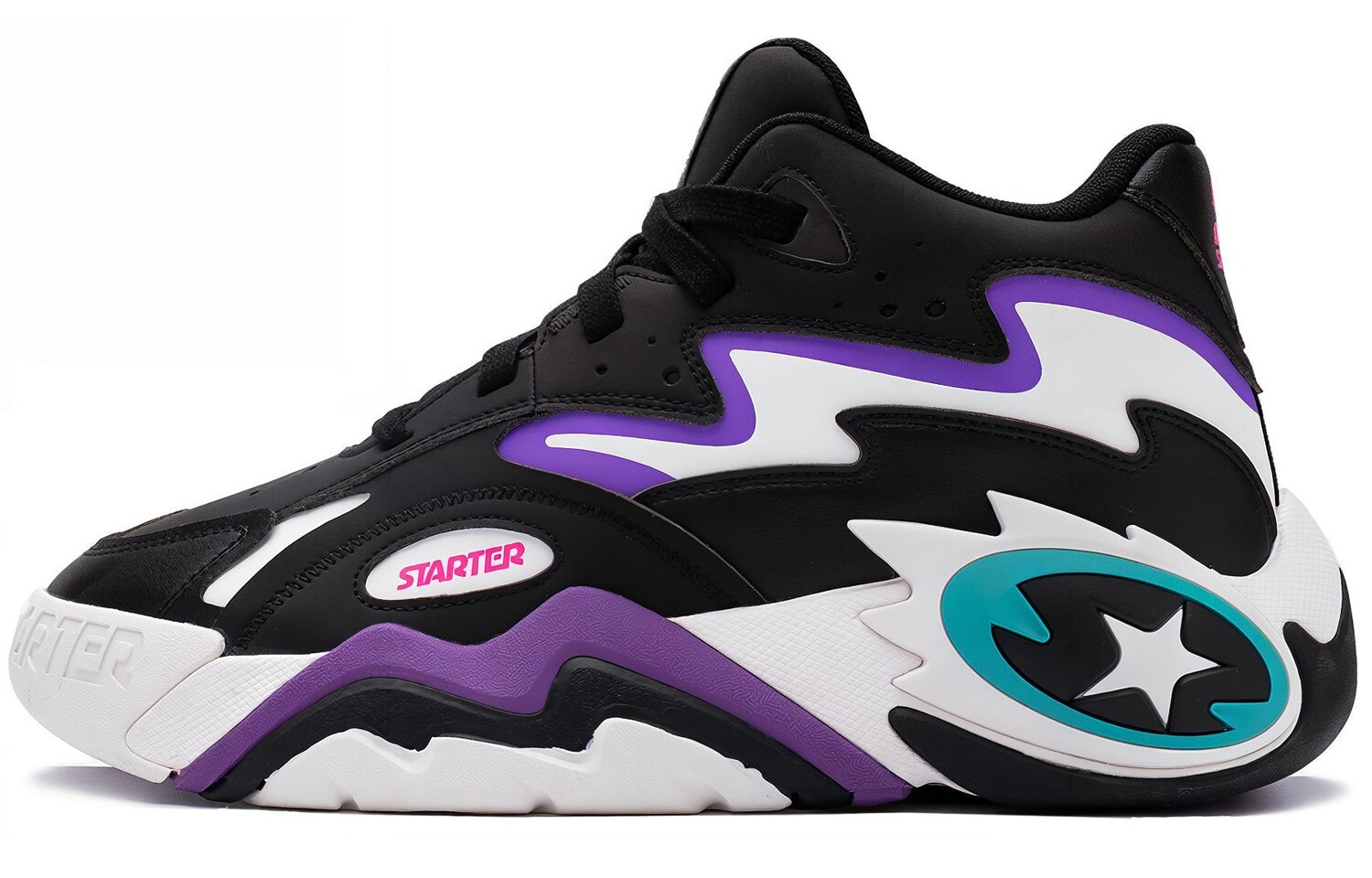 Винтажные баскетбольные кроссовки Vol Series для мужчин с низким верхом, черные/фиолетовые Starter, Черный, Винтажные баскетбольные кроссовки Vol Series для мужчин с низким верхом, черные/фиолетовые Starter
Винтажные баскетбольные кроссовки Vol Series для мужчин с низким верхом, черные/фиолетовые Starter, Черный, Винтажные баскетбольные кроссовки Vol Series для мужчин с низким верхом, черные/фиолетовые Starter