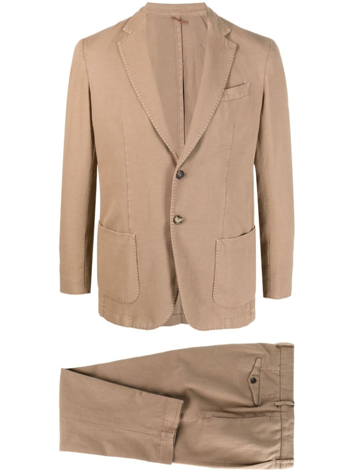 Костюм с однобортным пиджаком из смеси хлопка и льна Dell'oglio, нейтральный цвет
Костюм с однобортным пиджаком из смеси хлопка и льна Dell'oglio, нейтральный цвет