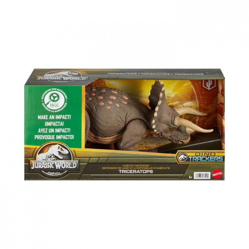 Фигурка защитника окружающей среды Eco Triceratops Jurassic World Mattel
Фигурка защитника окружающей среды Eco Triceratops Jurassic World Mattel