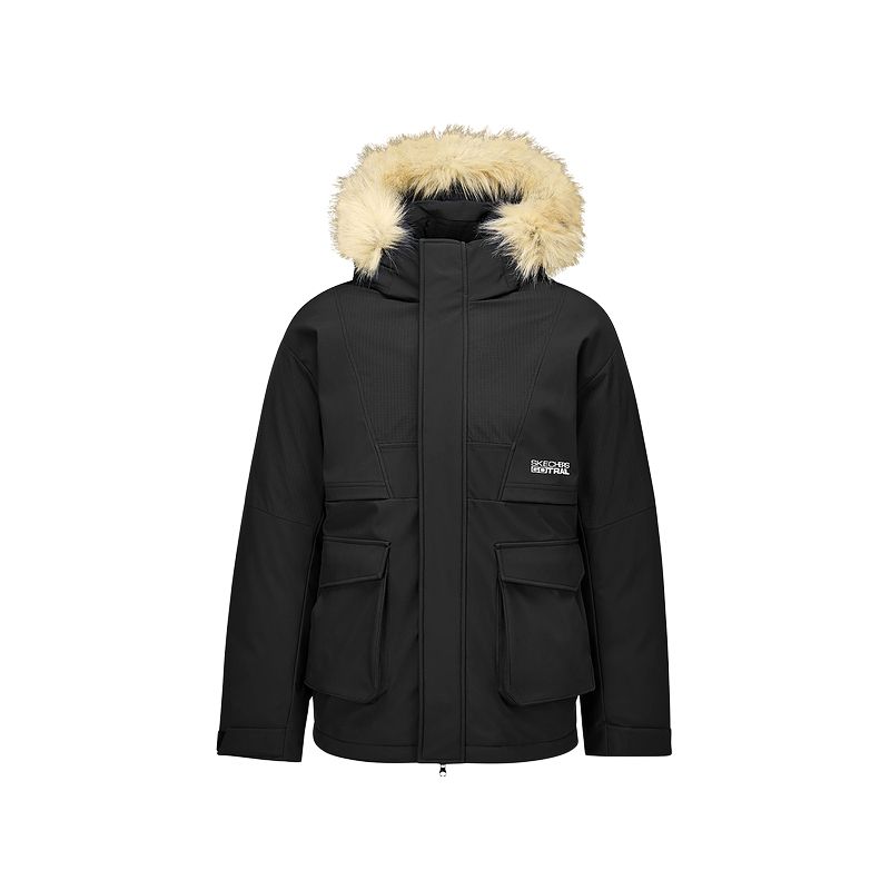 Skechers Пуховик унисекс угольно-черный, Carbon Black/0018
Skechers Пуховик унисекс угольно-черный, Carbon Black/0018