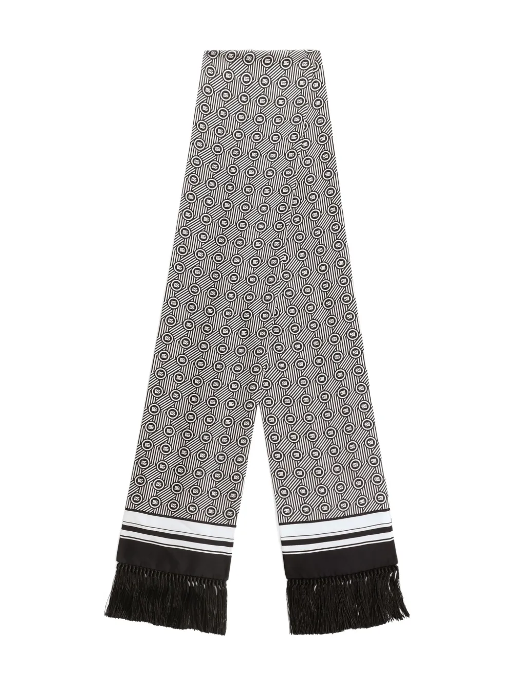 Шарф с геометричным узором и бахромой DOLCE & GABBANA, черный
Шарф с геометричным узором и бахромой DOLCE & GABBANA, черный