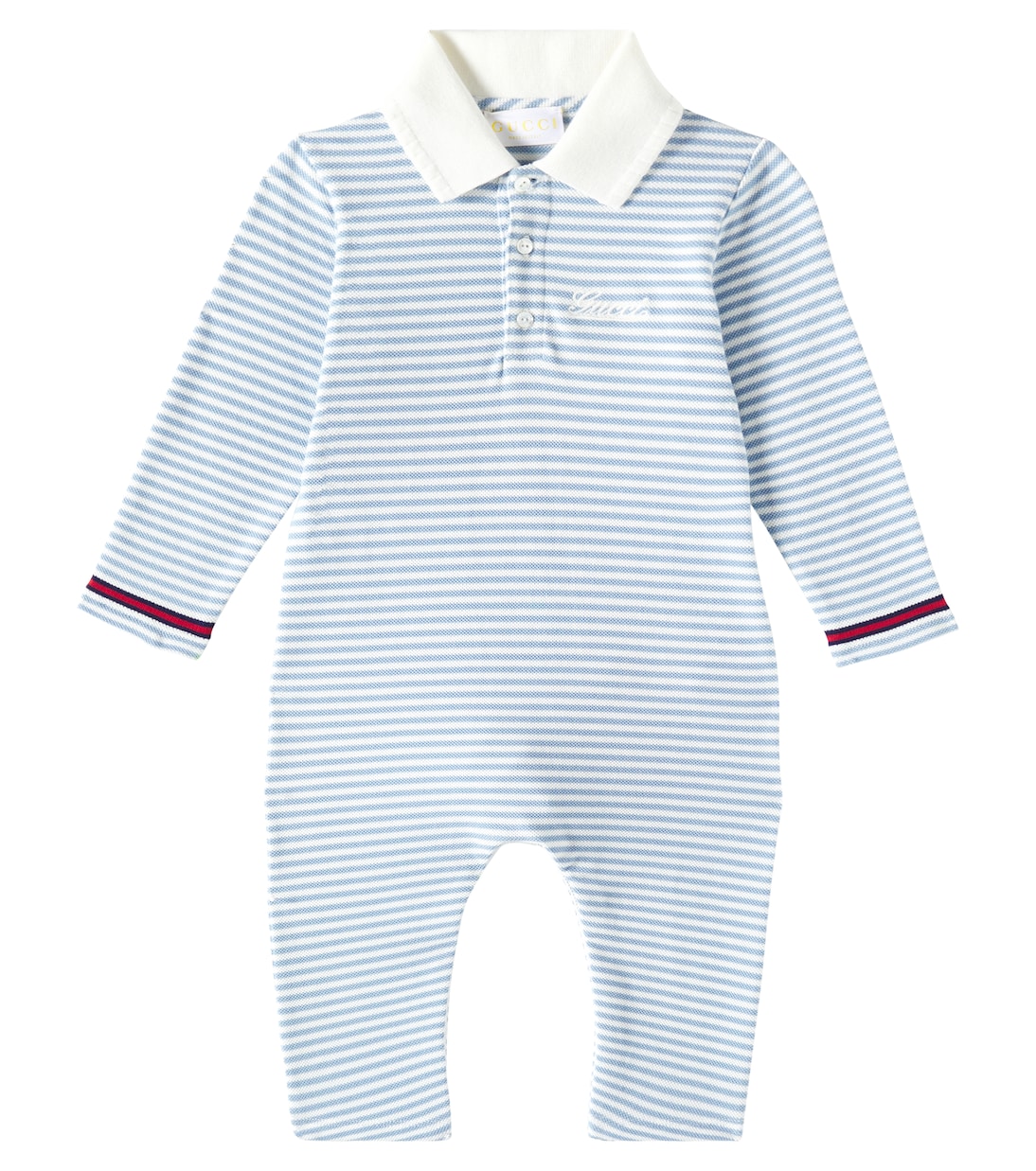 Детский хлопковый комбинезон Gucci Kids, White/Azure/Mix
Детский хлопковый комбинезон Gucci Kids, White/Azure/Mix