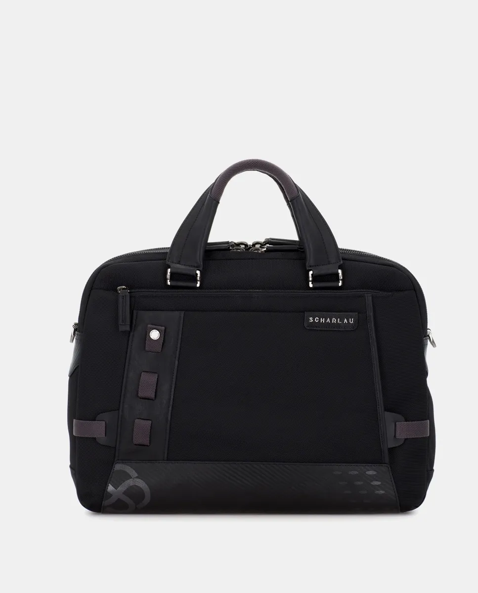 Мужская папка для документов из черной ткани с двумя отделениями Scharlau, черный
Мужская папка для документов из черной ткани с двумя отделениями Scharlau, черный