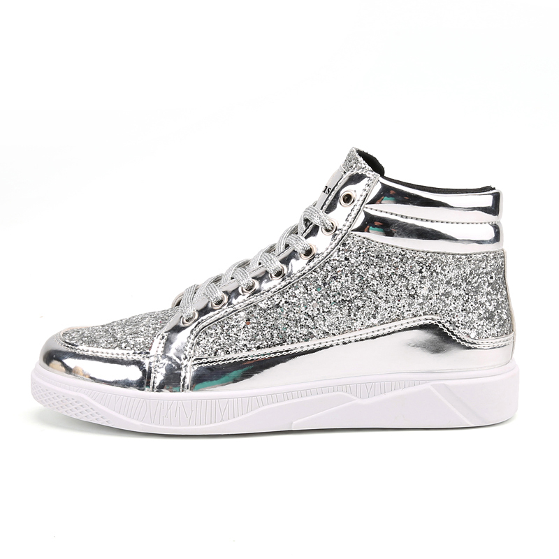 VANSSI Высокие скейтерские кроссовки мужские серебристые, цвет Silver
VANSSI Высокие скейтерские кроссовки мужские серебристые, цвет Silver