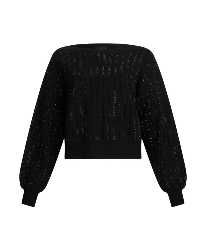 Свитер со стразами Liu Jo, черный
Свитер со стразами Liu Jo, черный