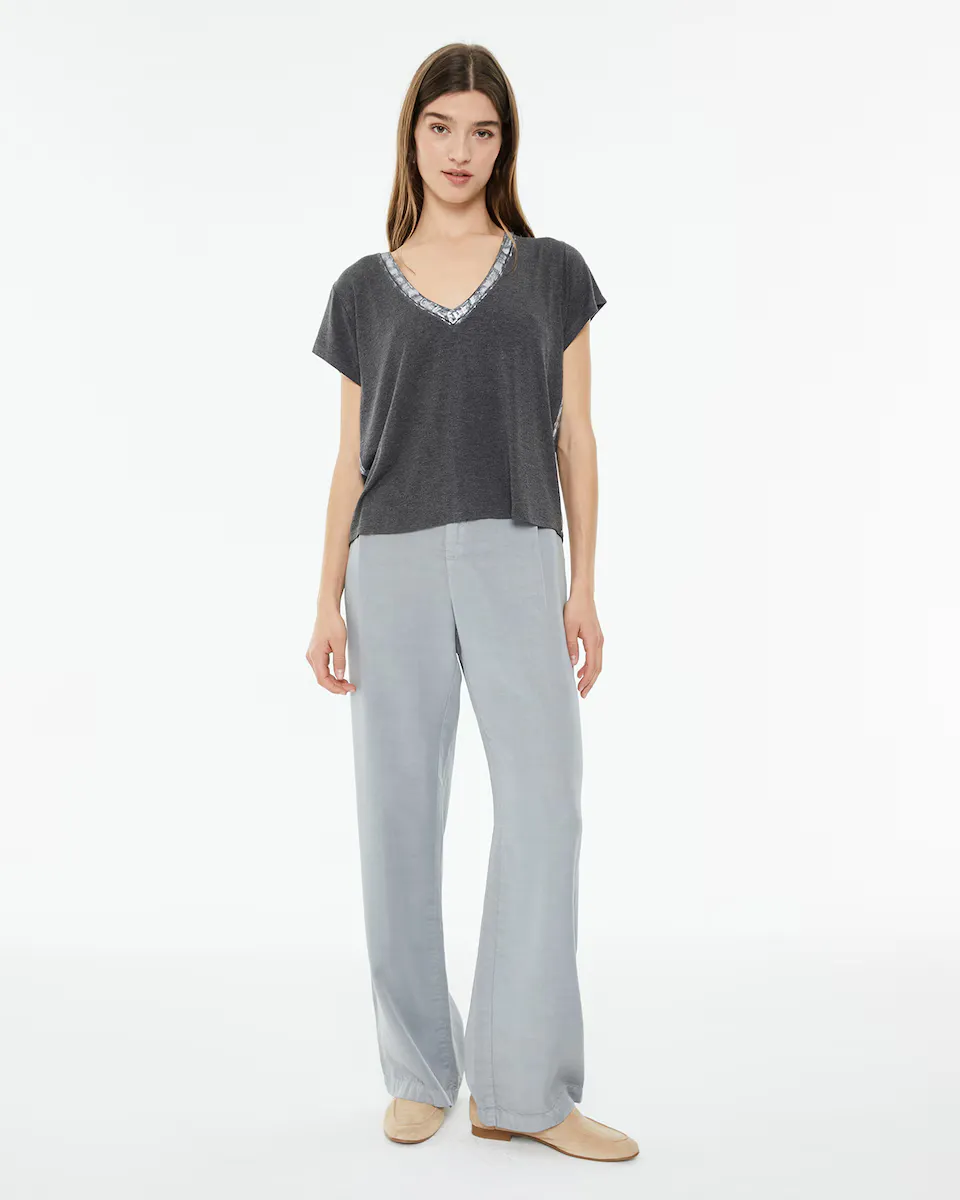 Женские брюки широкого кроя со складками и эластичным поясом System Action, серый
Женские брюки широкого кроя со складками и эластичным поясом System Action, серый