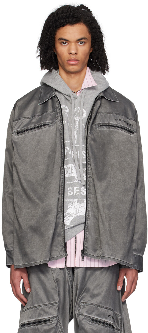 Серая рубашка со сборками Y/Project
Серая рубашка со сборками Y/Project