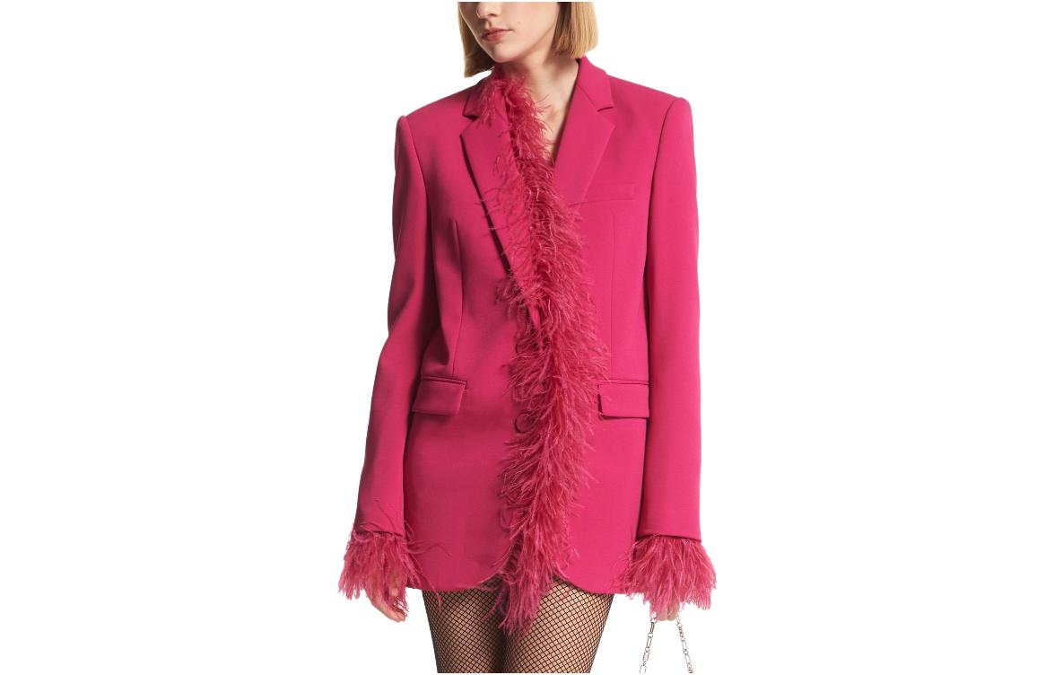 Пиджак бойфренд из крепа с перьевым декором MICHAEL KORS, magenta
Пиджак бойфренд из крепа с перьевым декором MICHAEL KORS, magenta