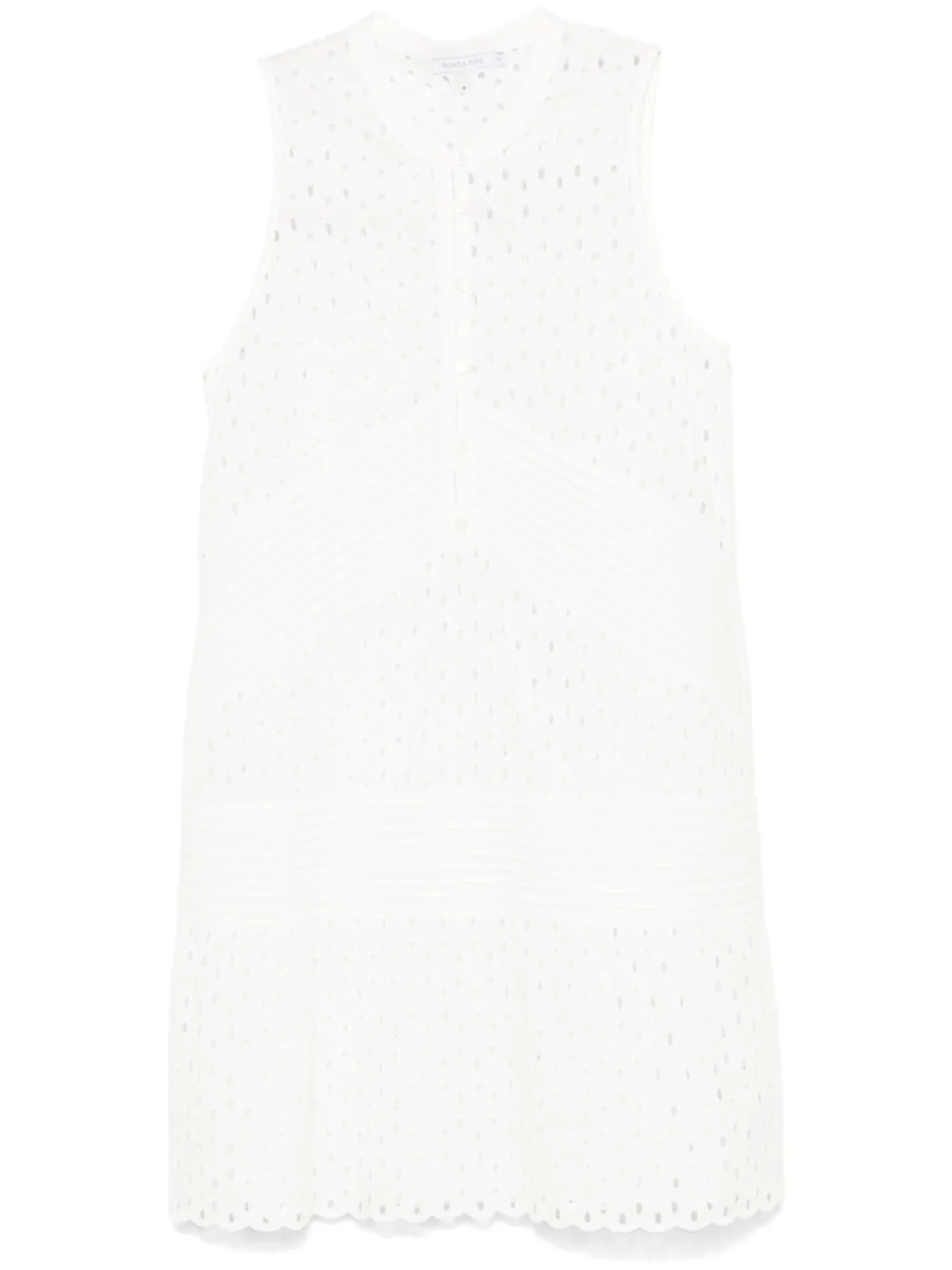 Платье мини Patrizia Pepe с английской вышивкой, белый
Платье мини Patrizia Pepe с английской вышивкой, белый