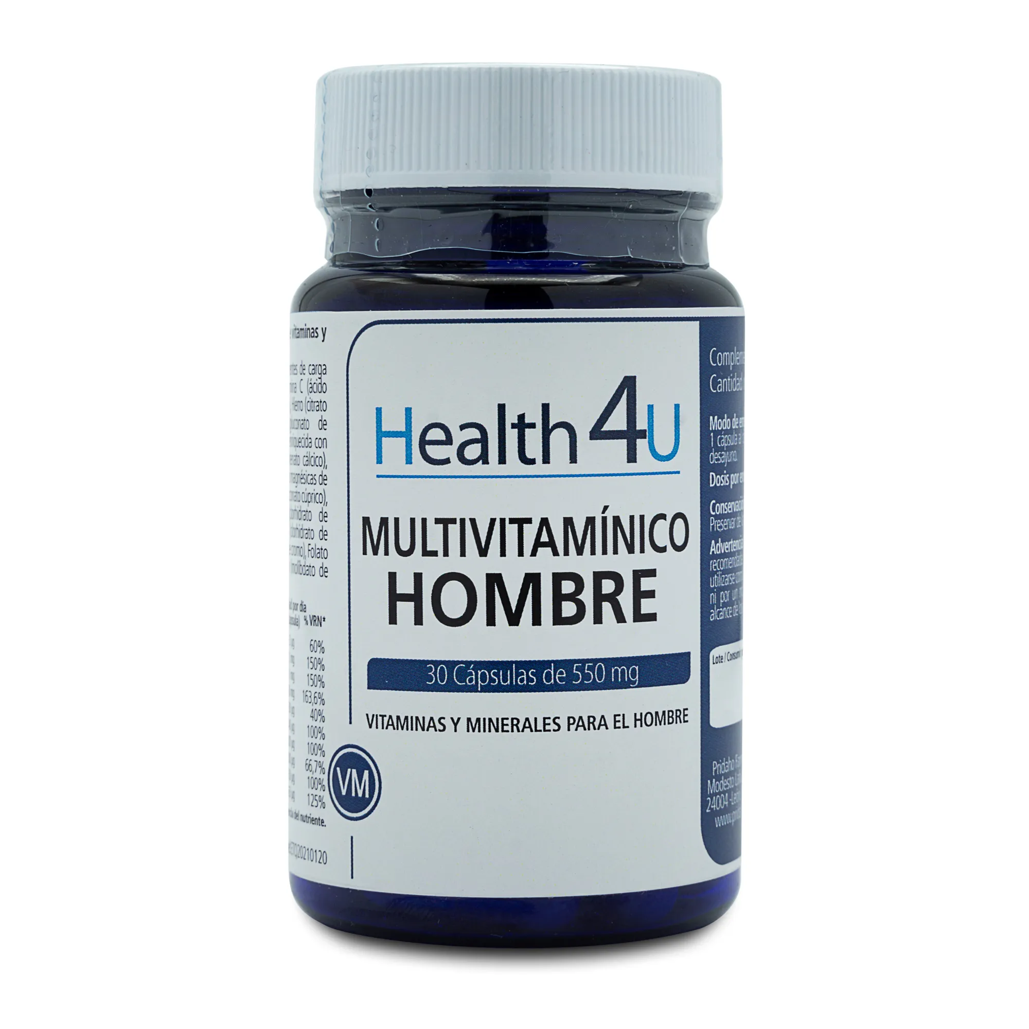 Биологически активная добавка Multivitamínico Hombre H4U, 30 UD
Биологически активная добавка Multivitamínico Hombre H4U, 30 UD
