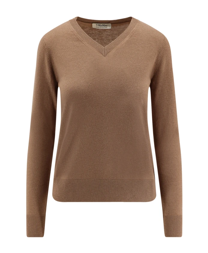 Пуловер с V-образным вырезом Max Mara, коричневый
Пуловер с V-образным вырезом Max Mara, коричневый