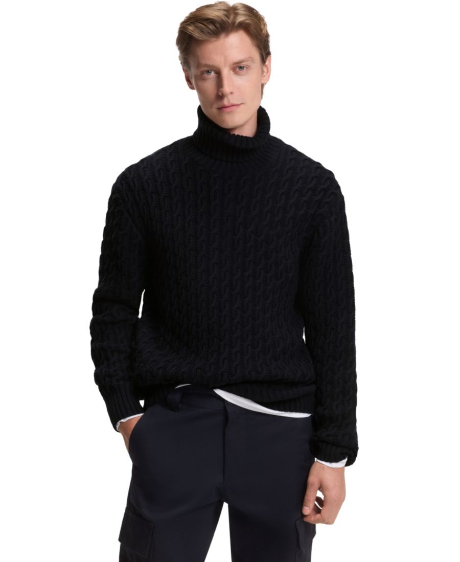 Мужской шерстяной кашемировый свитер BECKHAM x BOSS крупной вязки BOSS by Hugo Boss, Dark Blue
Мужской шерстяной кашемировый свитер BECKHAM x BOSS крупной вязки BOSS by Hugo Boss, Dark Blue