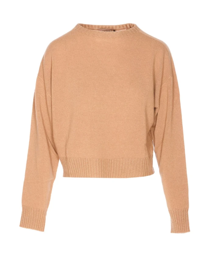 Бежевый свитер с круглым вырезом, смесь шерсти и кашемира. Twinset, бежевый
Бежевый свитер с круглым вырезом, смесь шерсти и кашемира. Twinset, бежевый