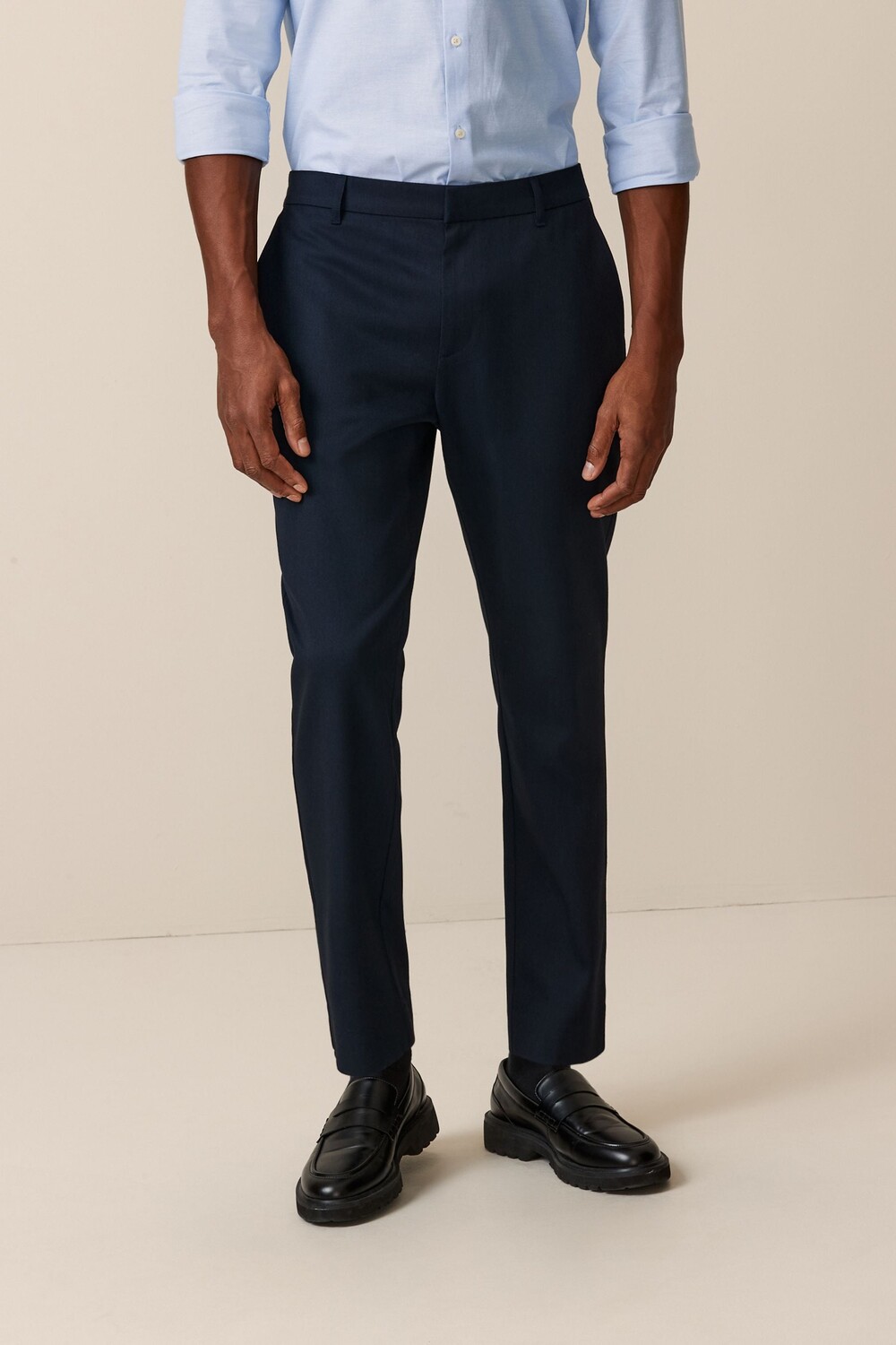 Элегантные брюки с простой передней частью Next, синий
Элегантные брюки с простой передней частью Next, синий