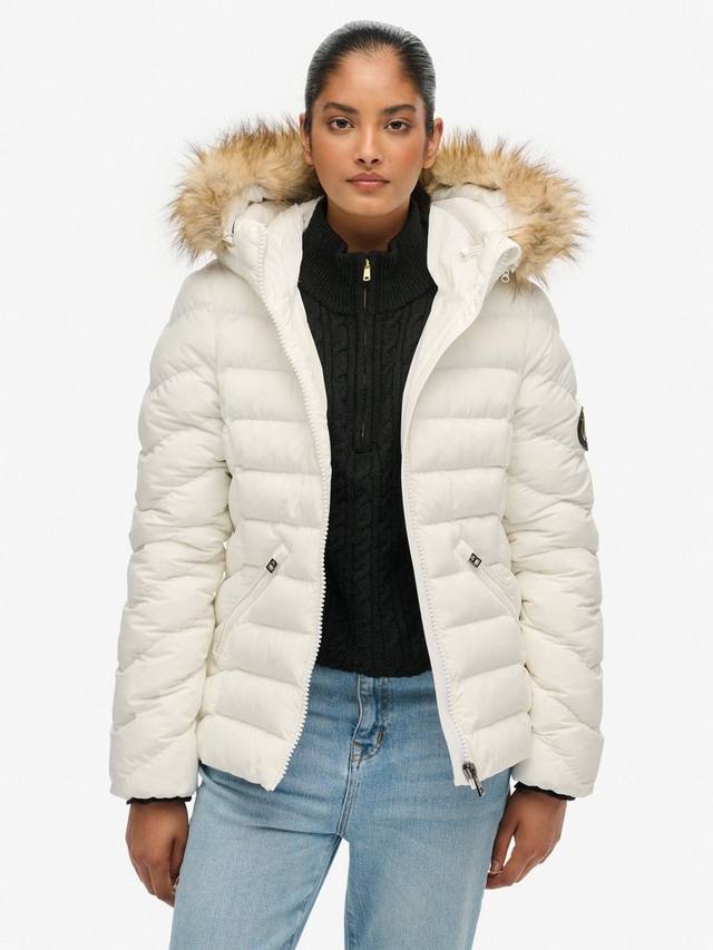 Куртка Fuji с капюшоном из искусственного меха и утеплителем Superdry, Bright White
Куртка Fuji с капюшоном из искусственного меха и утеплителем Superdry, Bright White