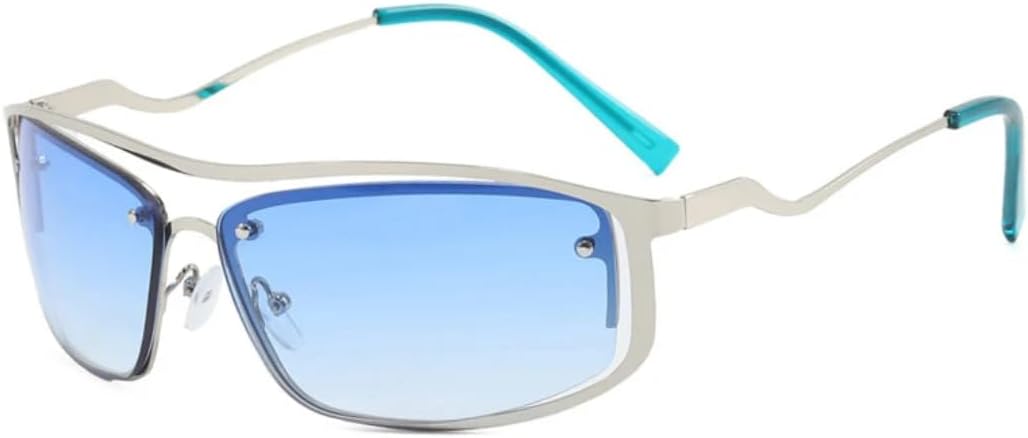 Модные металлические солнцезащитные очки для женщин, стильные, роскошные, мужские, в стиле панк, для путешествий и вождения, с защитой от УФ-излучения UV400 VVTWSSW, Silver Blue
Модные металлические солнцезащитные очки для женщин, стильные, роскошные, мужские, в стиле панк, для путешествий и вождения, с защитой от УФ-излучения UV400 VVTWSSW, Silver Blue