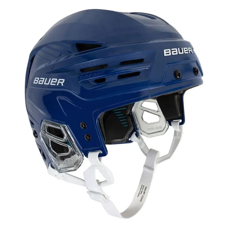 BAUER Новый хоккейный шлем RE-AKT90, Mid-Style без визора, регулируемая четырехсторонняя шапка, синий M
BAUER Новый хоккейный шлем RE-AKT90, Mid-Style без визора, регулируемая четырехсторонняя шапка, синий M