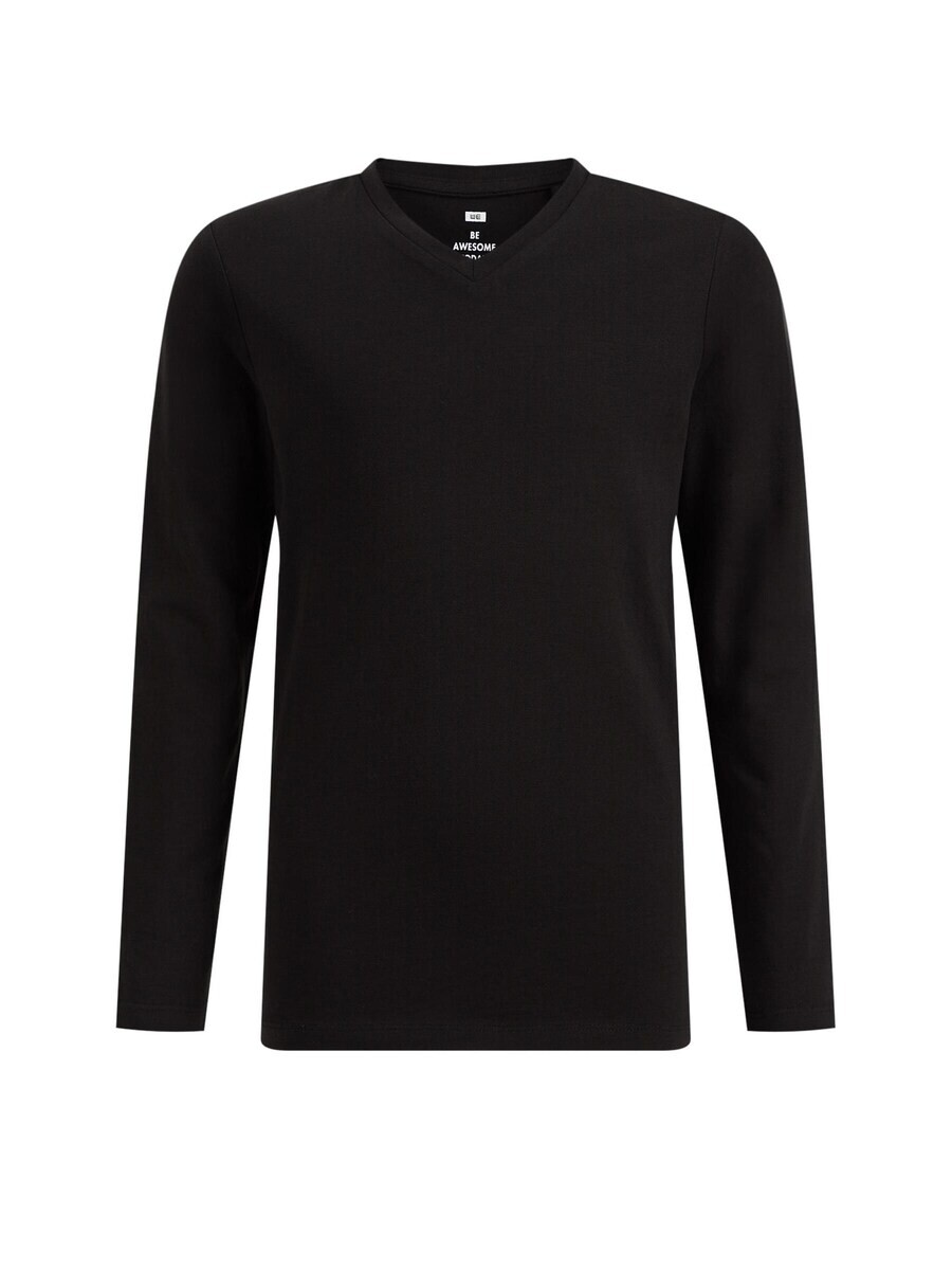 Лонгслив We Fashion, черный 
Лонгслив We Fashion, черный