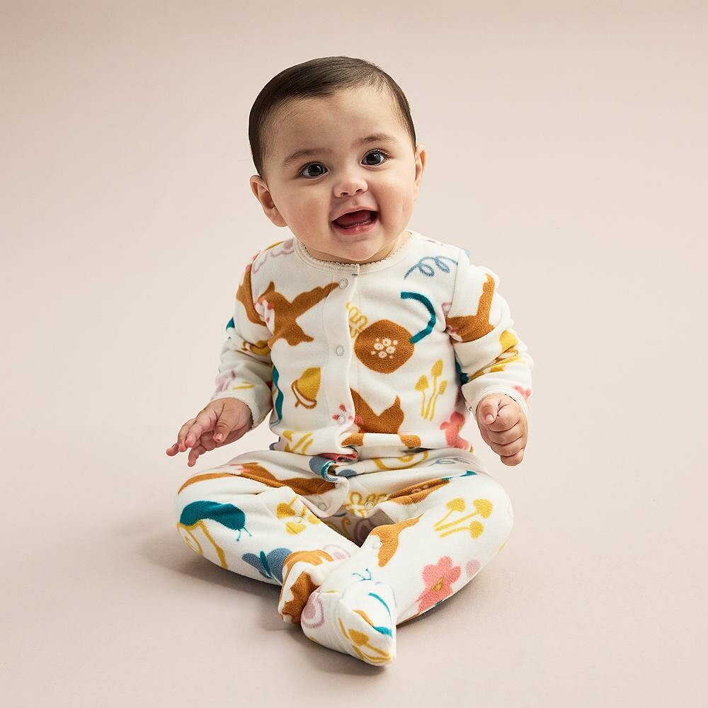 Флисовый флисовый комбинезон Carter's Butterfly для сна и игр для маленьких девочек, розовый
Флисовый флисовый комбинезон Carter's Butterfly для сна и игр для маленьких девочек, розовый