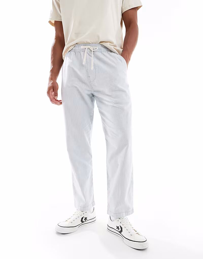 Свободные льняные брюки Hollister в синюю полоску
Свободные льняные брюки Hollister в синюю полоску