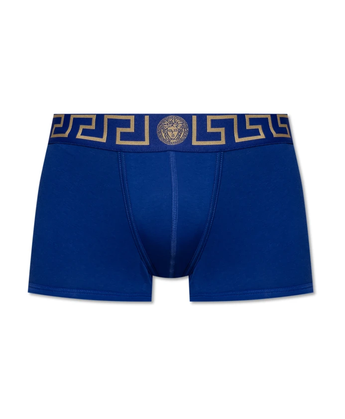 Хлопковые боксерские шорты Versace, синий
Хлопковые боксерские шорты Versace, синий