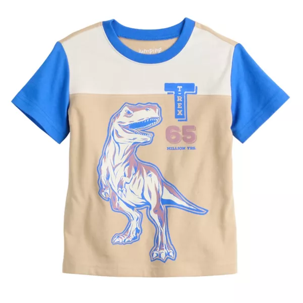 Футболка с короткими рукавами и цветным рисунком для мальчиков и малышей Jumping Beans, цвет beige trex 
Футболка с короткими рукавами и цветным рисунком для мальчиков и малышей Jumping Beans, цвет beige trex