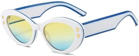 Овальные солнцезащитные очки 2027 года для женщин и мужчин, с градиентными линзами, оправой со звездным декором, качественные винтажные солнцезащитные очки UV400 MTZJH, C6
Овальные солнцезащитные очки 2027 года для женщин и мужчин, с градиентными линзами, оправой со звездным декором, качественные винтажные солнцезащитные очки UV400 MTZJH, C6